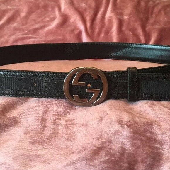 Gucci Accessories - Gucci Monogram  Leather Double G Belt  Sz 27-32